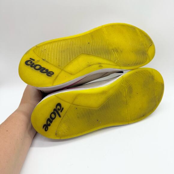 Clove Women's Classic Beige Yellow Pink Slip On Cinch Work Comfort Sneaker - 9.5 - Picture 9 of 11